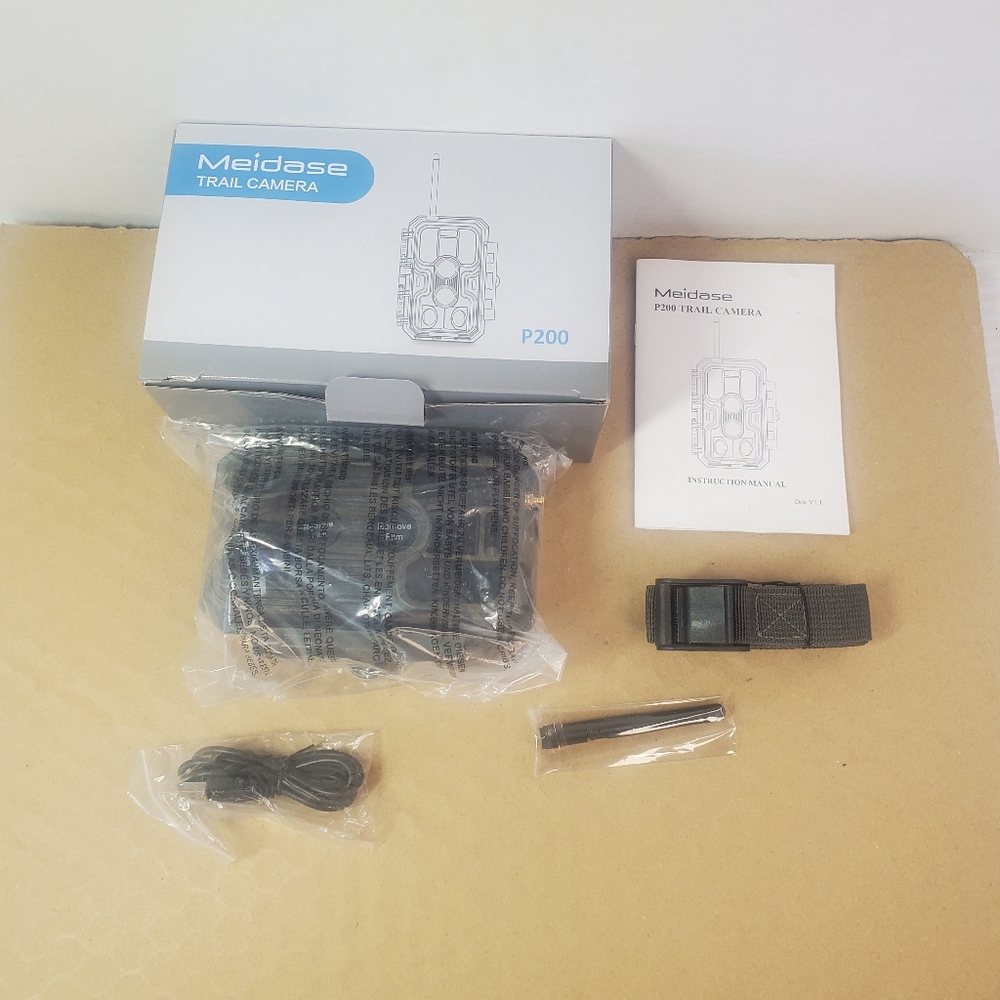 Meidase P200 Wildlife Camera WiFi App, 48MP 1296P Video Trail Camera with 100ft.